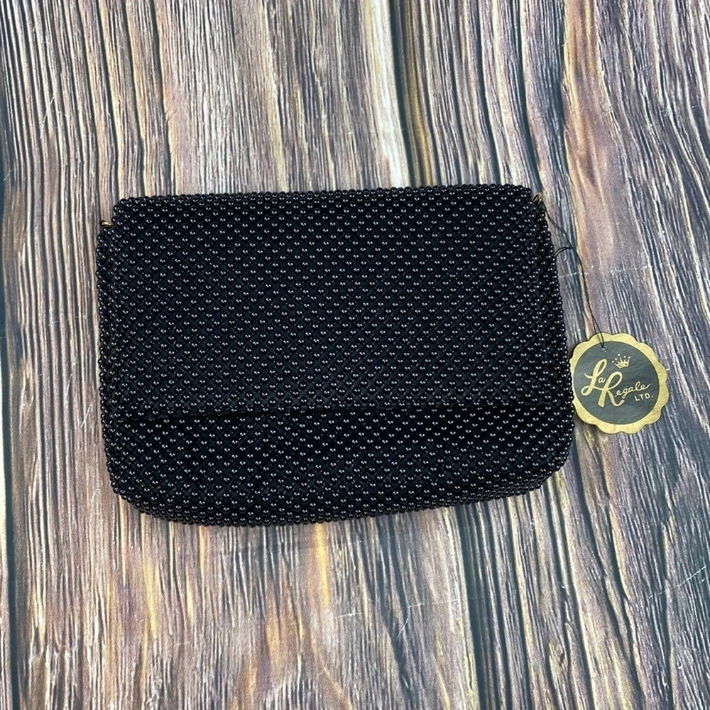 La Regale Black Studded Bag